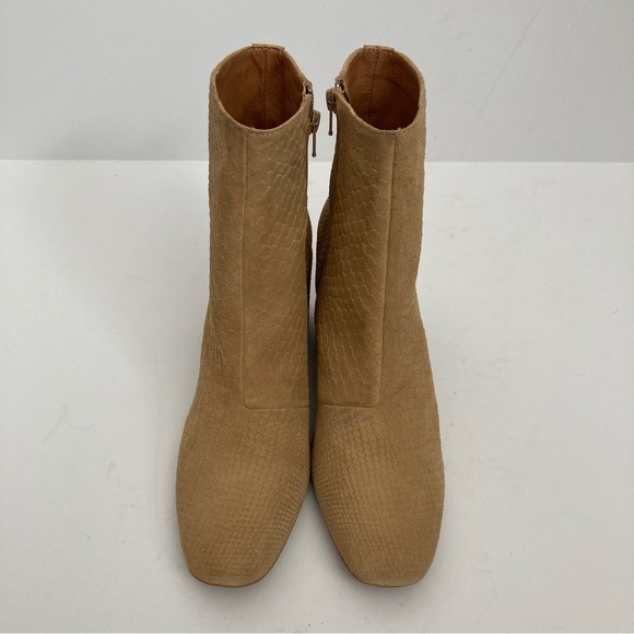 Free People Nicola Chunky Block Heel Suede Ankle Boots Size 41 - Picture 5 of 16